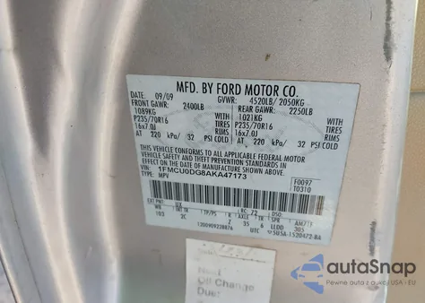 2010 Ford Escape Xlt from USA, damaged, VIN 1FMCU0DG8AKA47173